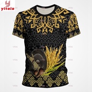 T-Shirt Kaamatan (Sunduvan Kaamatan) Jersey Ethnic Borneo Round Neck