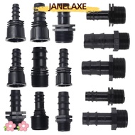 JANELAXE932JN Garden Hose Barb Connector, Female Male Thread 16mm 20mm 25mm Screw Joint, PE 1/2 3/4 