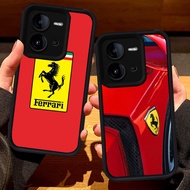 S43 Ferrari Casing for VIVO Y200 Y33 V23E Y51A Y51 Y53s Y75 V25 Y31 V50 Lite V25E V23 Y51S 5G black
