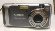 Canon PowerShot A450 數位相機 鏡頭錯誤零件機