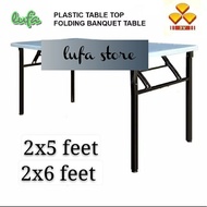 Heavy Duty Foldable Plastic Top Banquet Table Folding  Function Table Catering Table Buffet Table Ha