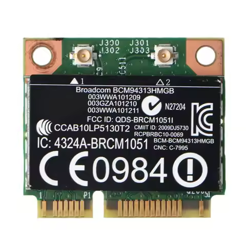 L43D BCM94313HMGB 2.4/5Ghz Wireless 802.11 N BT 4.0 Half MINI PCI-E WIFI Card for hp