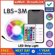 BroadLink Smart WiFi USB LED Strip Light 3 meters RGB with IR Remote Control for 32-60'' TV Voice and APP Control