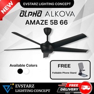 ALPHA ALKOVA AMAZE 5B 66 inches DC Motor Ceiling Fan with Remote Control