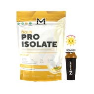 Muscle First Gold Pro Isolate Whey Protein 2 LBS 900 grams -M1 Honey Banana Flavor FREE Milk Shaker 