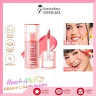 ~(1ชิ้น) Dazzle Me Heart-Melt Creamy Liquid Blush ครีมมี่ ลิควิด บลัช เกลี่ยง่าย สีแน่นชัด 3สี...
