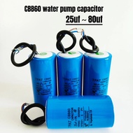 Cbb60/cd60 25uf-80uf 100uf-500uf Water Pump Motor AC Starter Running Capacitor 450VAC 50 x 100mm