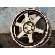 New Car Sport Rim THAILAND RAYS WHEELS TE37 17x8J 5x113 5x114 5x112 5x100 ET38 Satin Bronze with Mil