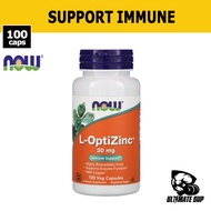 Now Foods, L-OptiZinc | Zinc & Copper Support Immune, Enzyme, 30 mg, 100 Veg Capsules