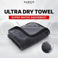 CARVIX | Ultra Water Absorbent Towel 600GSM Twisted Loop Car Wash Microfiber Drying Cloth KainKereta