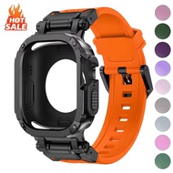 Silicone Strap+Case Waterproof For Apple Watch Ultra 3 2 49mm Series 11-10 46mm for Iwatch SE 7 4-9 