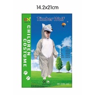 timber wolf kids costume for 4-9yrs