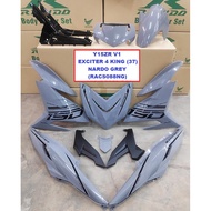 Cover Set Rapido Y15ZR V1 V2 Yamaha Exciter 4 King (37) Nardo Grey Ysuku Accessories Motor Y15 Green Yellow