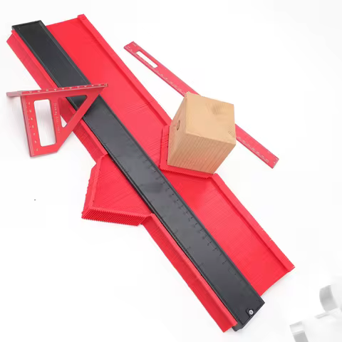 Universal Contour Gauge, 20-Inch Arc Ruler, Irregular Profile Ruler, Woodworking Corner Measuring To