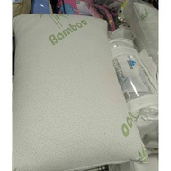 Bamboo pillow to roll up memory foam