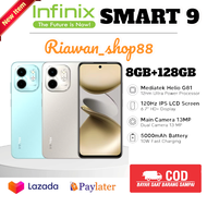 promo hp infinix terbaru SMART 9 ,RAM 8GB + 128GB ,CAM 13MP ,5000MAH, 120HZ ,[ helio gaming 81 ] GAR