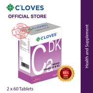 【Official Store】C'loves Calcium Vitamin D3, K2 | Tablet | 2 x 60's
