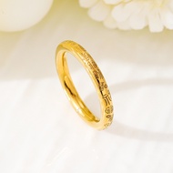 cincin emas 916 Wanfu Ring /Men Women Ring Couple gold 916