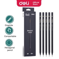 Deli Pencil NS722 Nusign Series 2B HB Graphite Pencil Black Colour Wood Pencil Smooth Writing [10pcs
