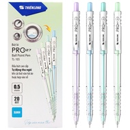 Hộp 20 bút bi Thiên Long TL-105 màu pastel PRO 0.5MM