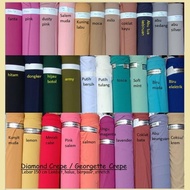 Bahan kain diamond crepe Roll