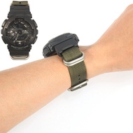 สำหรับ Casio ไนลอน G-Shock GA-110/100/120/150/200/400 GD-100/110/120 DW-5600 GW-6900สายนาฬิกาข้อมือสำหรับ Apple Watch + อะแดปเตอร์16มม.