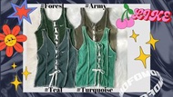 remake nike lace up tank top
