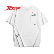 Xtep Unisex Short Sleeves New Couple Loose Casual Cotton Sports Short-sleeved 877227010221