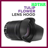 HDTHR Universal 49-82mm Tulip Flower Lens Hood for Canon Sony Nikon DSLR Camera Lens DGERH