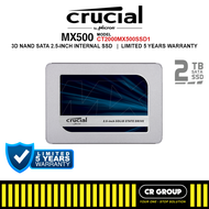 Crucial MX500 - 3D NAND SATA - CT500MX500SSD1/CT1000MX500SSD1/CT2000MX500SSD1 - 500GB/1&2TB SSD (5Yr