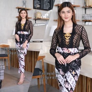 HITAM BLACK KUTUBARU KEBAYA BALI KEBAYA WITH WIRU SKIRT MODERN KEBAYA