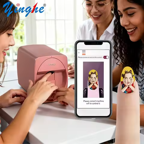 O2nails Next-Gen 3D Nail Printer M1: Delivers 2400DPI Detail with WiFi and Phone App for Custom Nail