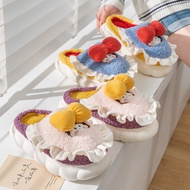 Cartoon Cartoon Slippers Women Indoor Household Cotton Slippers Warm Thick-Soled Slippers Cute Princ