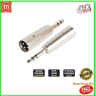 YH 3 PIN XLR PLUG TO 6.3MM STEREO PLUG (1PC)