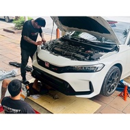 ชุดแต่ง กันชนหน้า Civic FE ทรง FL5 Type R type-r สเกิร์ต ชุดแปลงหน้า กันชนหน้า กระจัง typer กระจัง ล