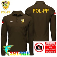 POL PP Collar T-Shirt - POLICE UNIT PAMONG PRAJA FREE NAME DIGITAL SCREEN PRINTING DTF F2ASTORE