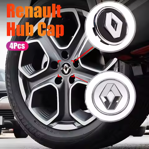4Pcs 56mm Car Hub Cap Wheel Center Hub Accessories For Renault Clio Sandero Captur Megane R5 4 E-tec