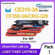 CE310A/CE311A/CE312A/CE313A/126A/CE310/CE311/CE312/CE313/310A/311A/312A/313A หมึกปริ้นเตอร์ ใช้กับปริ้นเตอร์ For printer เครื่องปริ้น รุ่น HP Color Laser CP1025/1021/1022/1023/1025/1025nw/M176 Pack 1