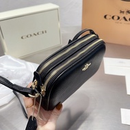 With   2025 [Actual Shooting C0A0H] Camera Bag Coin Purse Crossbody Bag Shoulder Bag  Leather Bag Fa