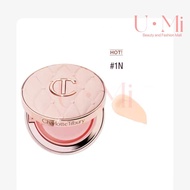 CharlotteTilbury รองพื้นแสงน้ำมินิ/1n/2c/2n/1C เครื่องมือความงามธรรมชาติที่ดูยาวนานสำหรับผิวผสม12กรั