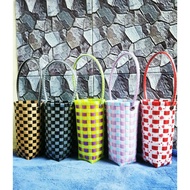 Plastic Woven Bag For Glasses Yeti Glass Holder
