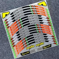Đối với Honda Supra gtr150 mags dán trục bánh xe dán striping Sticker Supra GTR 150 rim đề can