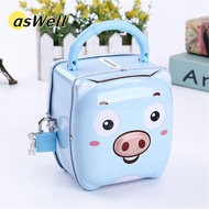 ASWELL Money Boxes Cute With Lock Creative Portable