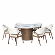 Arturo - Brixton Sintered Stone Top Round Dining Table (Set 1+6)