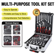 187 Pcs Tool Set Heavy Duty Tools Box Set Original Tool Box Set Tools Set For Motorcycle Total Tool 