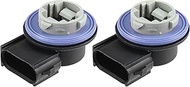 X AUTOHAUX 2pcs Car Turn Signal Light Bulb Socket Front Tail Light Lamp Blinker Holder Base 2U5Z1341