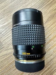罕有 靚玻璃 98% Minolta 250mm F5.6 RF reflex 反射鏡 已改 Nikon F mount 250 5.6 波波鏡