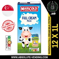 MARIGOLD UHT Full Cream Milk 1L X 12 (TETRA) - FREE DELIVERY within 3 working days!