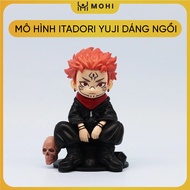 Sitting Itadori Yuji Model - Height 12cm - weight 170gram - Wrapped in OPP bag - Color box