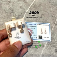 AM4 Moissanite Earrings Mosang Rose Gold 0.3 CT silver jewelry s925 silver